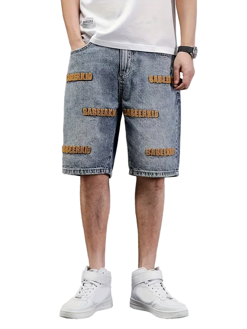 Men’s Textured Patch Shorts