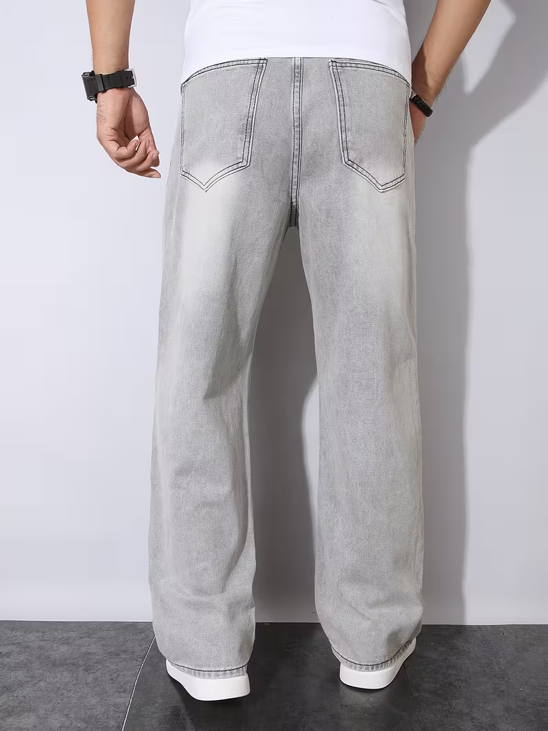 Men’s Wide-Leg Graphic Pants